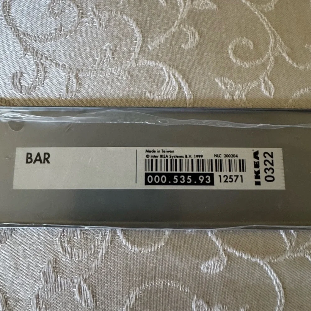 IKEA Metal Bar With Five Stainless Steel Magnetic Storage Containers